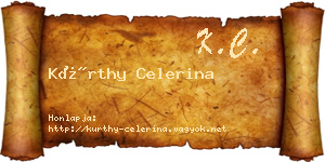 Kürthy Celerina névjegykártya